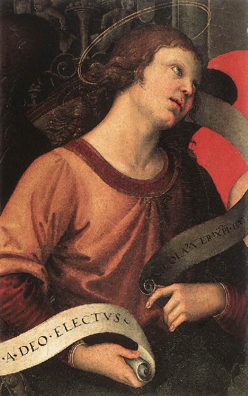 RAFFAELLO Sanzio Angel (fragment of the Baronci Altarpiece) dg Sweden oil painting art